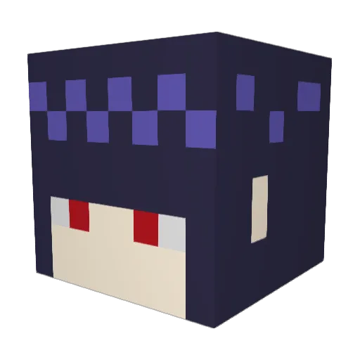 tsumarun Minecraft avatar head, 3D render