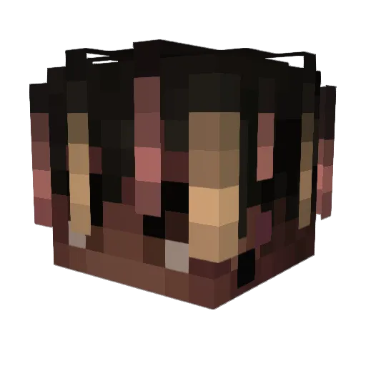 tsumeichi Minecraft avatar head, 3D render