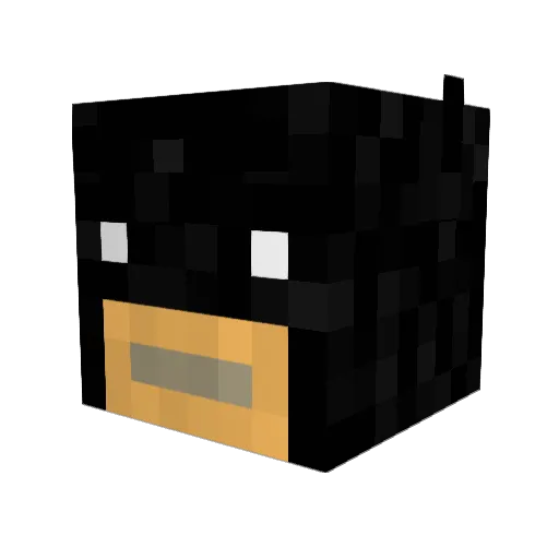 tsumi2batsu Minecraft avatar head, 3D render