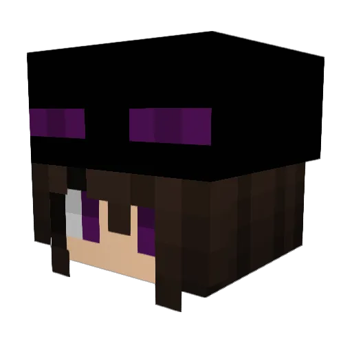 tsumika_ Minecraft avatar head, 3D render
