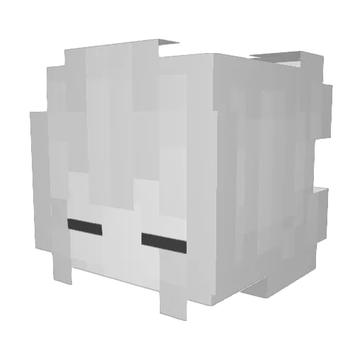 tsunchaka Minecraft avatar head, 3D render