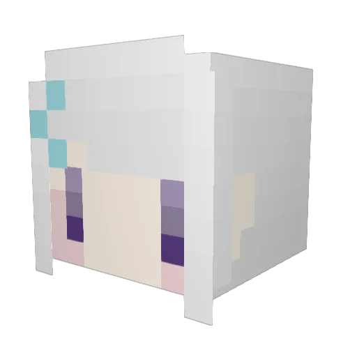 tsuralla Minecraft avatar head, 3D render