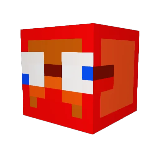 tsurikichiBOKU Minecraft avatar head, 3D render