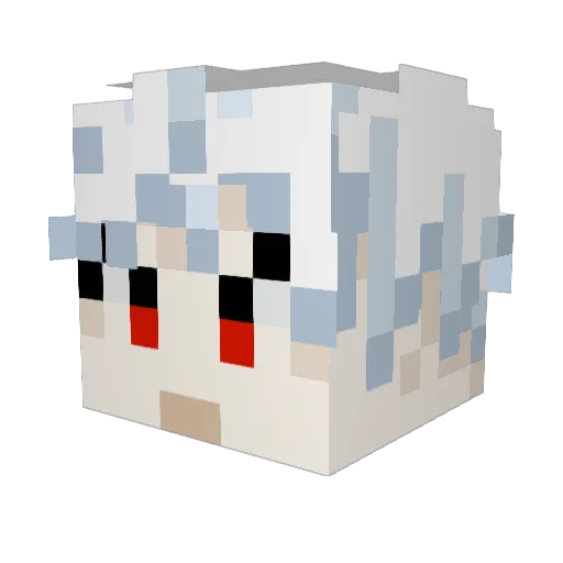 tsuso49 Minecraft avatar head, 3D render