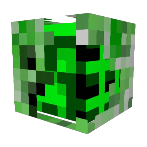 tsutarja4 Minecraft avatar head, 3D render