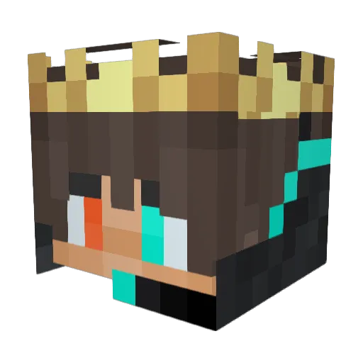 tsutey74 Minecraft avatar head, 3D render