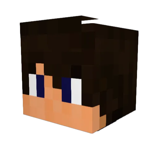 tsutsu_1000 Minecraft avatar head, 3D render