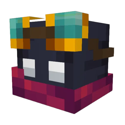 tsuuiaki Minecraft avatar head, 3D render