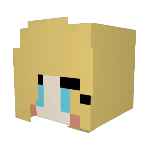 tsuzaki00 Minecraft avatar head, 3D render