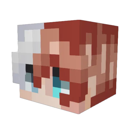 tszki417 Minecraft avatar head, 3D render