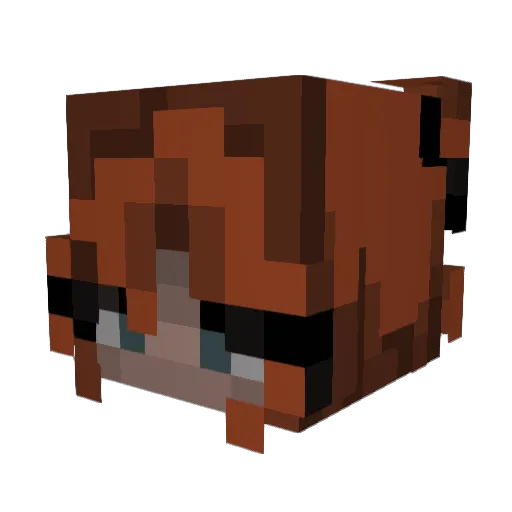 tt0ffee Minecraft avatar head, 3D render