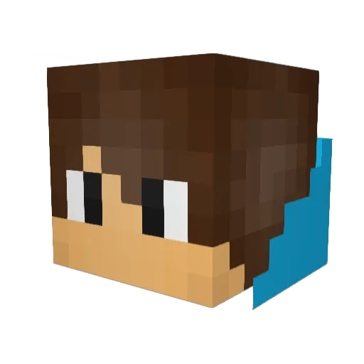 tt5a Minecraft avatar head, 3D render