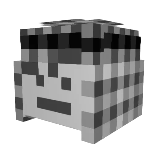 tt_star2 Minecraft avatar head, 3D render