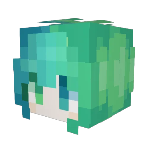ttattao2 Minecraft avatar head, 3D render