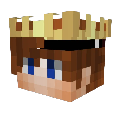 ttayber Minecraft avatar head, 3D render