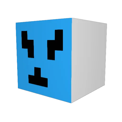 ttb3_ Minecraft avatar head, 3D render