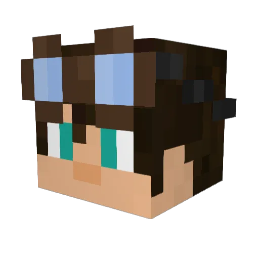 ttechironex Minecraft avatar head, 3D render