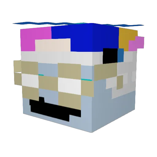 tteodor Minecraft avatar head, 3D render