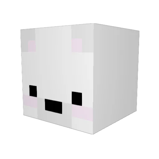 tteogy Minecraft avatar head, 3D render