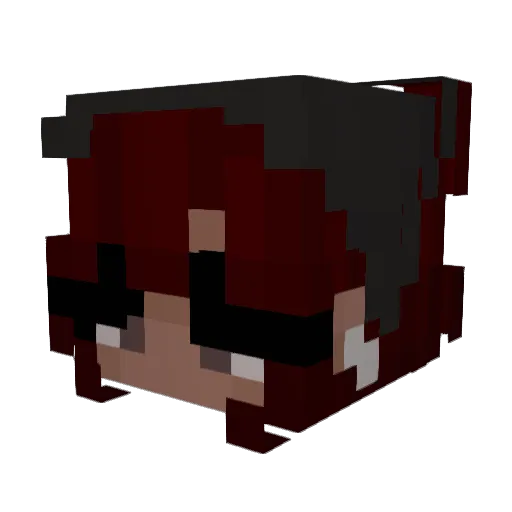 ttessp Minecraft avatar head, 3D render