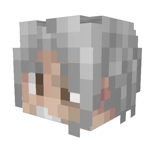 ttgh Minecraft avatar head, 3D render