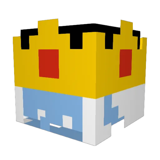 tth6mas Minecraft avatar head, 3D render