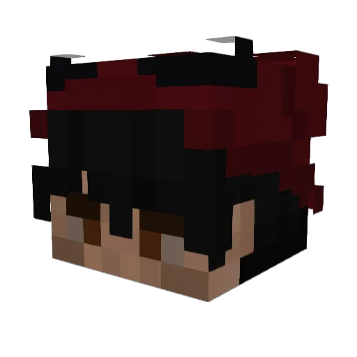 tthews Minecraft avatar head, 3D render