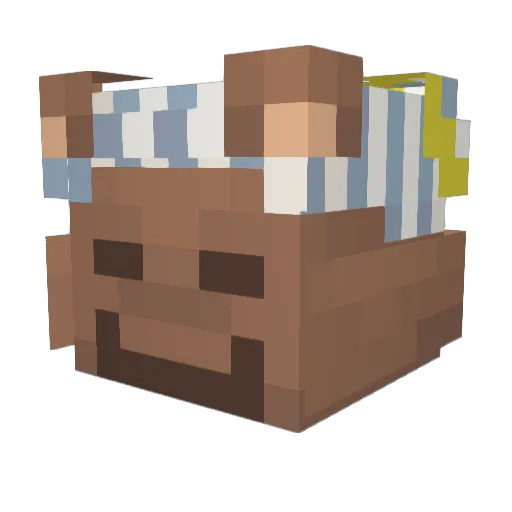 tthursday Minecraft avatar head, 3D render