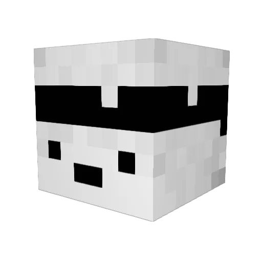 ttiiggeeff Minecraft avatar head, 3D render
