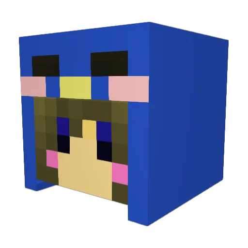 ttl_pp Minecraft avatar head, 3D render