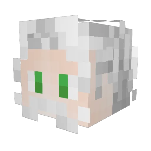 ttomac Minecraft avatar head, 3D render