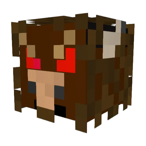 ttr2002 Minecraft avatar head, 3D render