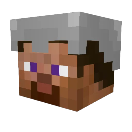 ttr8 Minecraft avatar head, 3D render