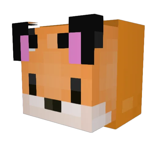 ttre234 Minecraft avatar head, 3D render