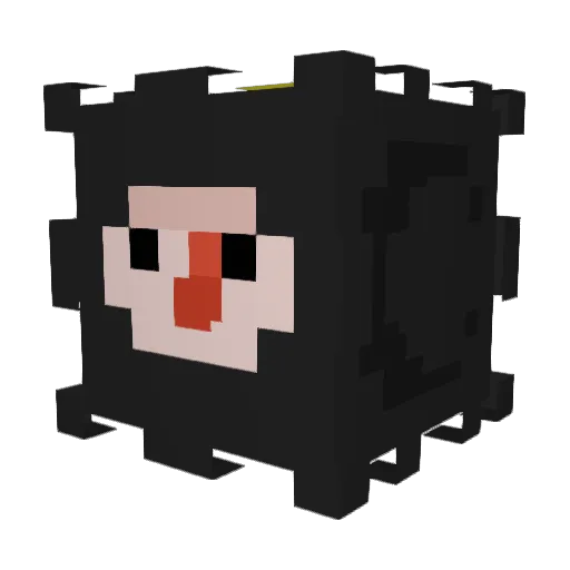 ttriss Minecraft avatar head, 3D render