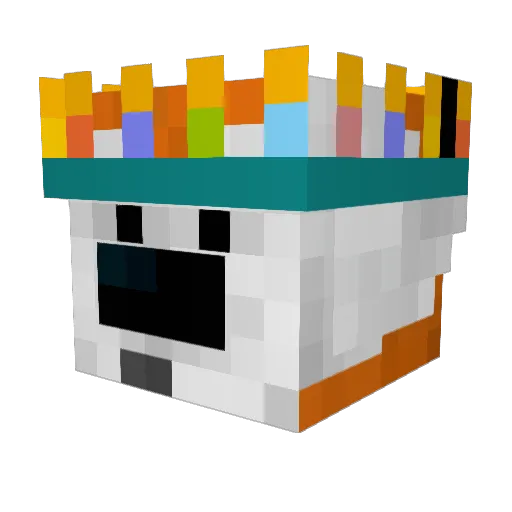ttsci Minecraft avatar head, 3D render