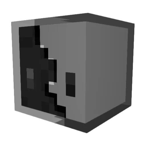 tttDoll Minecraft avatar head, 3D render