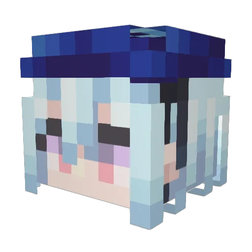 tttk621 Minecraft avatar head, 3D render