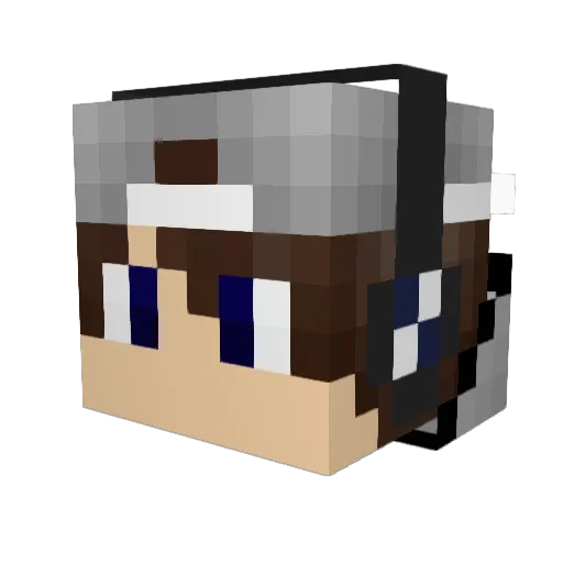 ttubbzzz Minecraft avatar head, 3D render