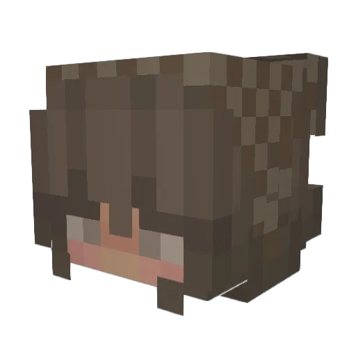 ttuliips Minecraft avatar head, 3D render