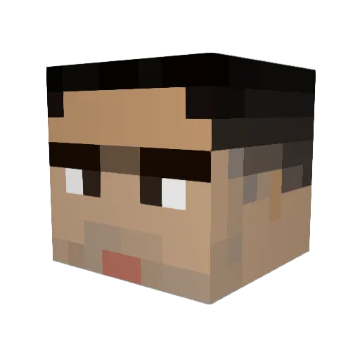 ttuningy Minecraft avatar head, 3D render
