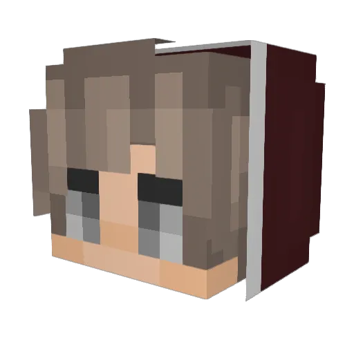 ttvRoihRE5 Minecraft avatar head, 3D render