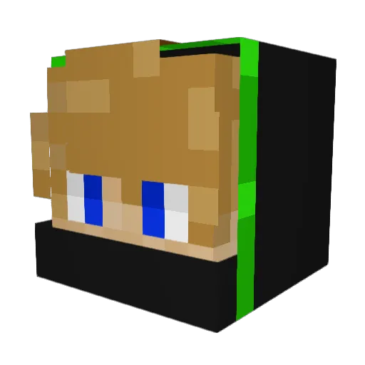 ttv_Pounisa Minecraft avatar head, 3D render