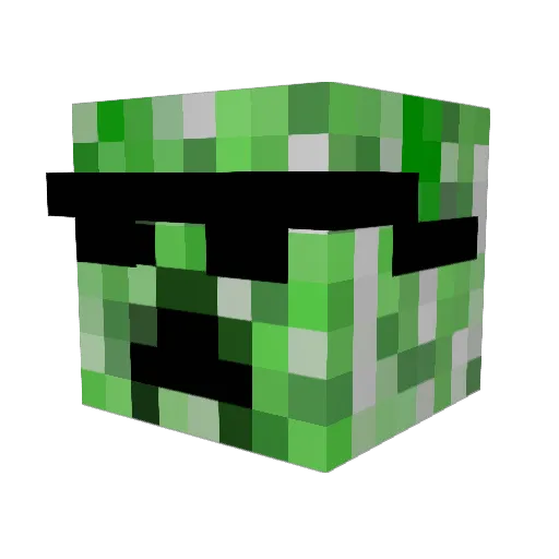 ttv_young_clutch Minecraft avatar head, 3D render