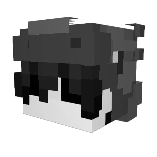 ttvbored Minecraft avatar head, 3D render