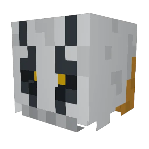 ttvjack32 Minecraft avatar head, 3D render
