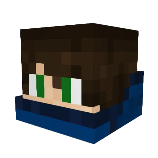 ttypAlex Minecraft avatar head, 3D render