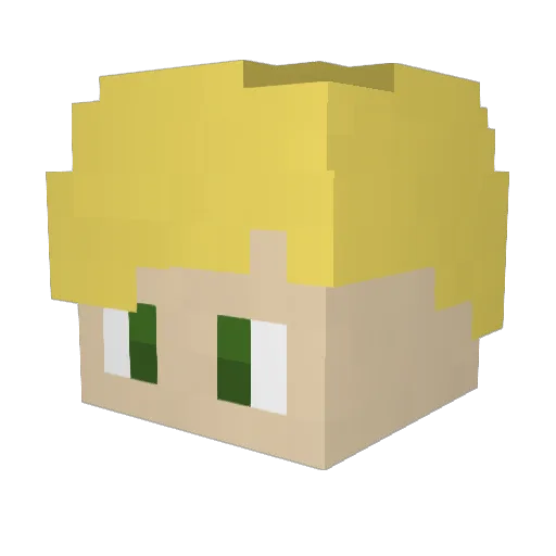 ttyt0910 Minecraft avatar head, 3D render