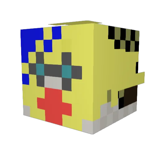 ttz2180 Minecraft avatar head, 3D render
