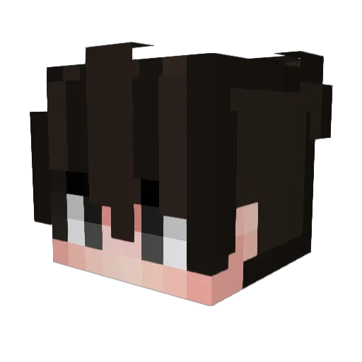 ttzh Minecraft avatar head, 3D render